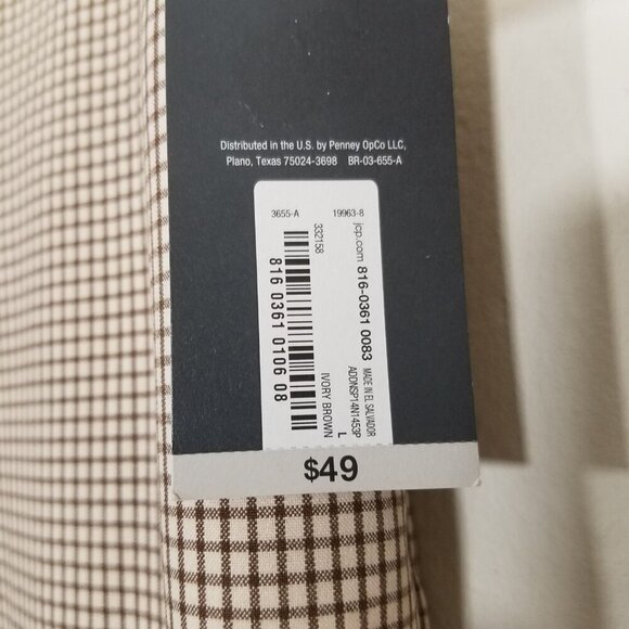 NWT Worthington Ivory Brown High Rise Wide Leg Cropped Pants Size L - Picture 4 of 5